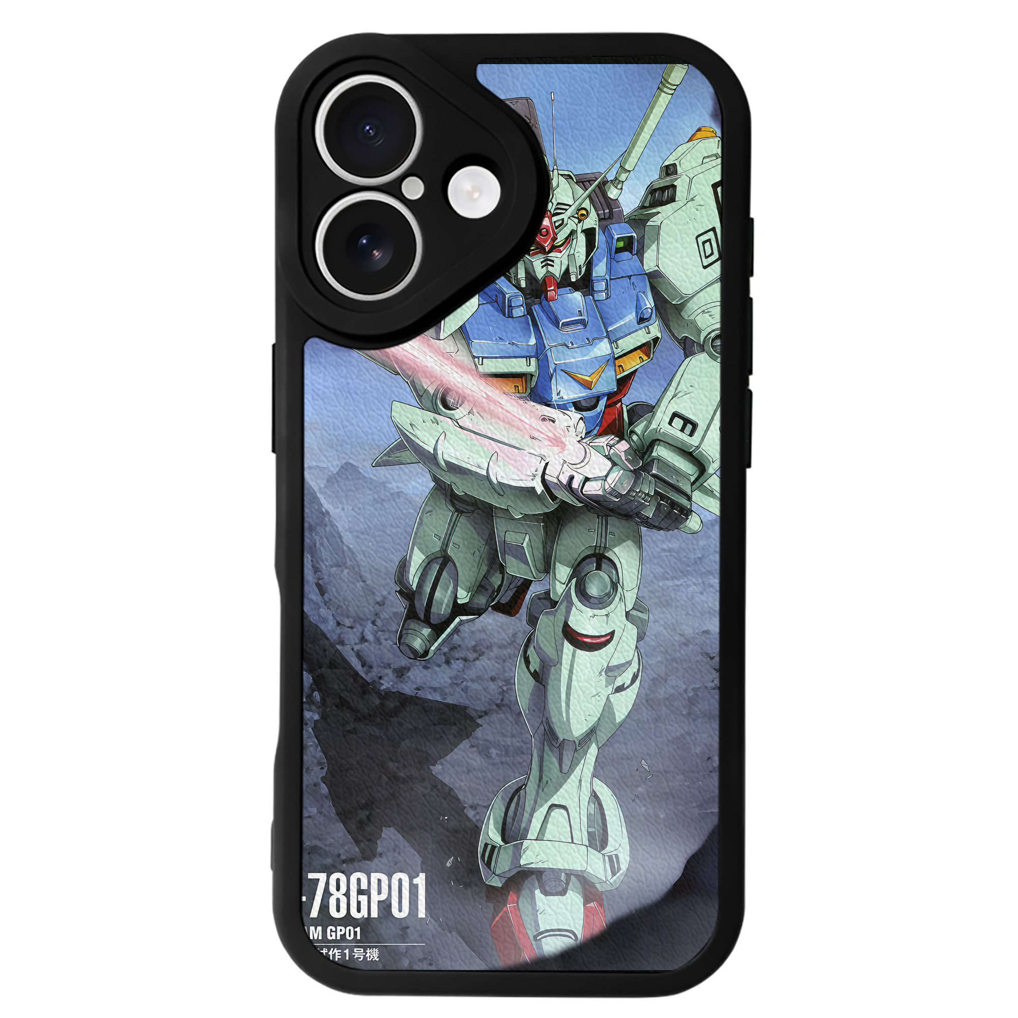 （画像用） 機動戦士ガンダム Mobile Suit Gundam 【iPhone 16シリーズ対応】シリコンスマホケース（レザー調） 材質：シリコン